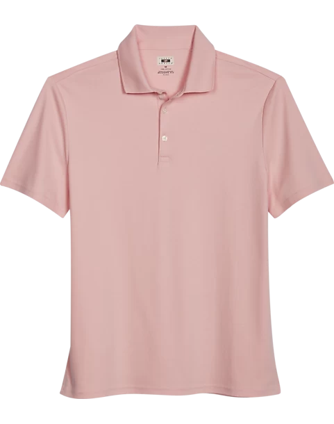 Joseph Abboud Modern Fit Luxe Cotton Polo, Light Pink