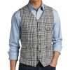 Paisley & Gray Slim Fit Vest, Black & White Glen Plaid