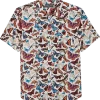 Paisley & Gray Slim Fit Short Sleeve Sport Shirt, Multicolor Butterflies
