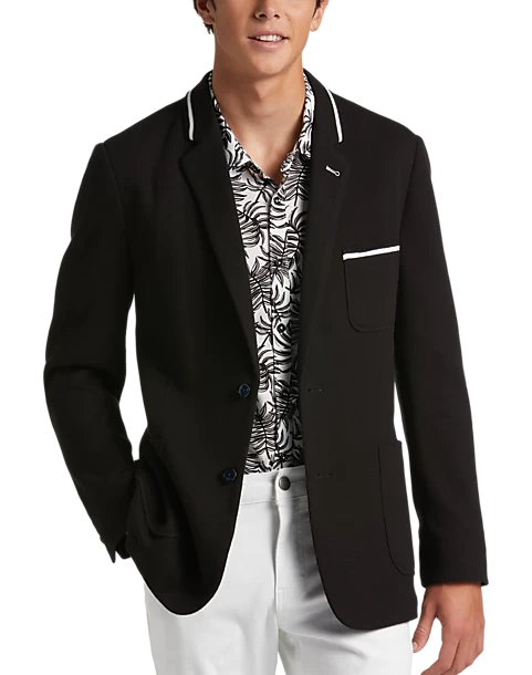 Paisley & Gray Slim Fit Knit Blazer, Black