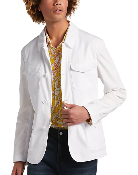 Paisley & Gray Slim Fit Casual Jacket, White