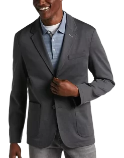 Awearness Kenneth Cole Modern Fit Notch Lapel Soft Jacket, Charcoal