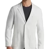 Awearness Kenneth Cole Modern Fit Heathered Knit Soft Jacket, Ivory