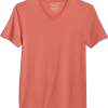 Lucky Brand Classic Fit Burnout T-Shirt, Orange