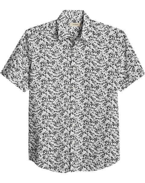 Jaymes Modern Fit Camp Shirt, Black Clover