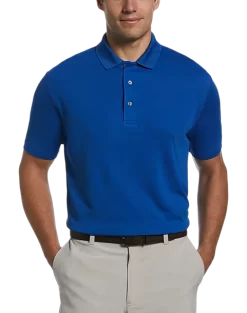 PGA Tour Classic Fit Airflux Polo, Medium Blue