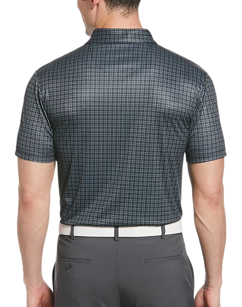 PGA Tour Classic Fit Printed Polo, Pink - Image 2