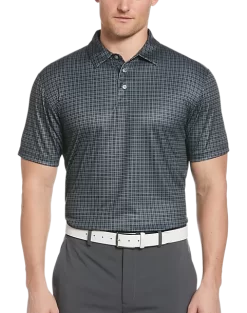 PGA Tour Classic Fit Printed Polo, Pink