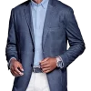 Johnston & Murphy Modern Fit Flex Knit Blazer, Navy Glen Plaid