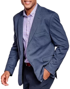 Johnston & Murphy Modern Fit Knit Blazer, Navy Twill