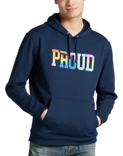 The Phluid Project Classic Fit Proud Graphic Hoodie, White