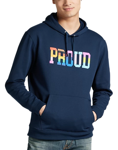 The Phluid Project Classic Fit Proud Graphic Hoodie, White