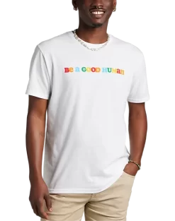 The Phluid Project Classic Fit Be A Good Human Graphic Crew, Royal Blue