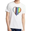 The Phluid Project Classic Fit Heart Graphic Crew, White