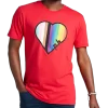 The Phluid Project Classic Fit Heart Graphic Crew, Red