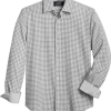 Report Collection Modern Fit Four-Way Stretch Sport Shirt, Gray Check
