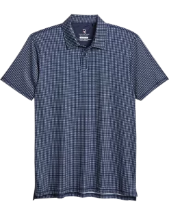 Report Collection Modern Fit Knit Polo, Navy Geo