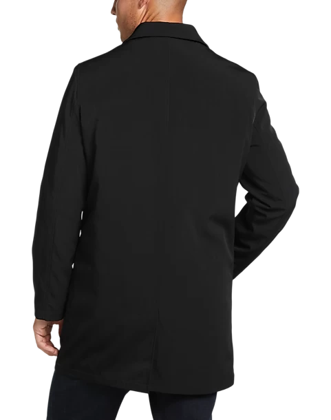 Joseph Abboud Modern Fit Bonded Raincoat, Black - Image 2