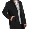 Joseph Abboud Modern Fit Bonded Raincoat, Black