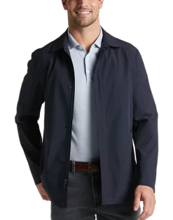 Awearness Kenneth Cole Modern Fit Car Coat, Black