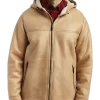 Rainforest Classic Fit Faux Nubuck Hooded Jacket, Tan