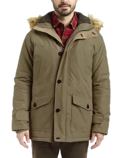 Rainforest Classic Fit Hooded Parka, Tan