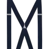Egara Navy Stripe Clip Suspenders, Big & Tall