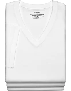 Calvin Klein V-Neck T-Shirt, 3-Pack, White