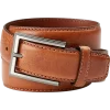 Joseph Abboud Feather Edge Stitched Belt, Cognac