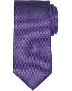 Pronto Uomo Narrow Tie, Purple Geo