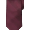 Pronto Uomo Narrow Tie, Burgundy Stripe
