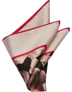 Joseph Abboud Pocket Square, Ivory Abstract