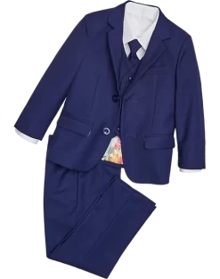 Peanut Butter Collection Slim Fit Toddlers Tuxedo, Indigo