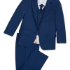 Peanut Butter Collection Slim Fit Toddlers Tuxedo, Cobalt Blue